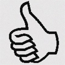 Pointseller Thumbs Up Needlepoint Canvas - $25.00+