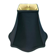 Royal Designs Fancy Square Bell Basic Lamp Shade, Black, 6&quot; x 14&quot; x 11.5&quot; - £51.11 GBP