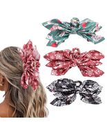 Hadutrek Bow Hair Clips Large 3PCS Black Green Red for Thick Hair Women - €5,88 EUR