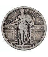 1917 Type 1 25C Debout Liberty Quarts En Très Bon + VG+ État - €50,10 EUR