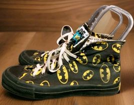 Vintage 1989 DC Comics Batman Converse All Star Chuck Taylor Mens US 10 - $133.65