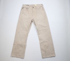 Vtg Abercrombie &amp; Fitch Mens 30x30 Distressed Extra Heavy Ounce Wide Leg Jeans - £54.45 GBP