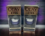 2x OLAY Eyes Retinol 24 Night Eye Cream 15ml 0.5fl oz Bundle Smooth Brig... - £23.60 GBP
