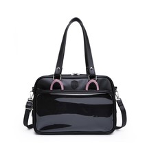 Lolita Ita Bag Badge Women Handbag and Shoulder Bag Harajuku JK Cute Ear Transpa - £55.01 GBP