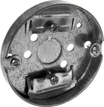 Raco 4 cu in Round Steel 1 gang Junction Box Gray - $7.95