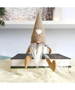 Coffee Gnome Plush Doll Coffee Bar Decoration Coffee Lover Gifts Beige F... - £9.40 GBP