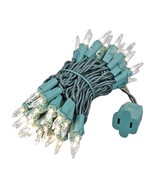 Clear 50 Light 11 Ft Long Green Wire Mini Lights - $280.80 MXN