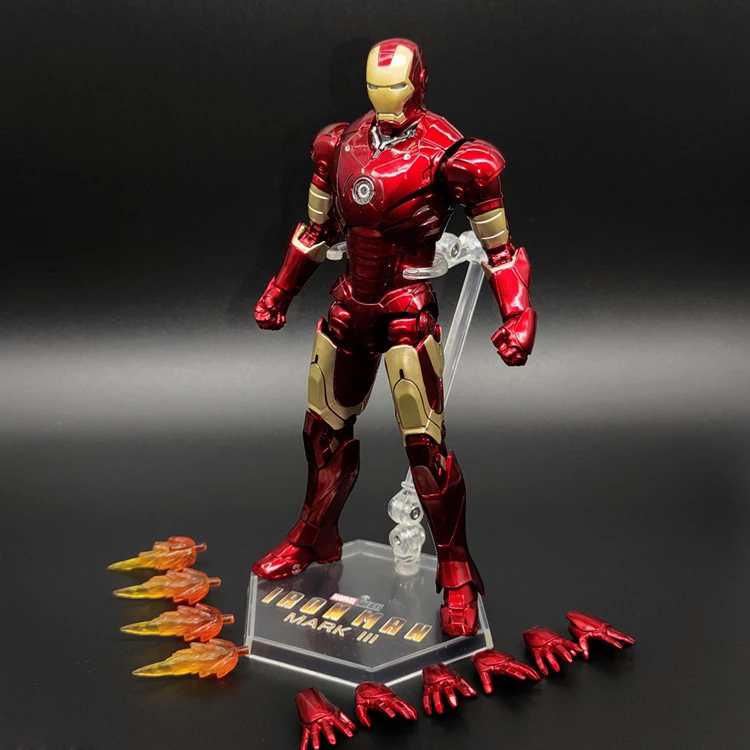 NEW Classic Marvel Iron Man MK3 Mark III 8&quot; Movie Action Figure Ironman Mark 3 - £41.96 GBP