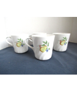 Corelle Coordinates set of 4  mugs cups fruit chutney abundance swirl St... - £13.36 GBP