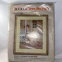 Bucillla Needle Craft Kit Harvest Time Picture  Wall Panel 18“ x 22“  # 2562 Vtg - £13.19 GBP