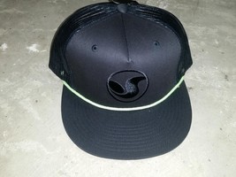 DVS Shoes Baseball Cap Hat Black Green NOSWT OSFA Mesh Back Adjustable - £19.65 GBP