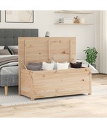 vidaXL Storage Box Natural Pine Solid pinewood Medium Storage Box - $516.43 CAD