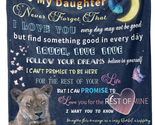 Birthday Gifts for Daughter from Mom - Daughter Blanket, Daughter Gifts ... - $24.68