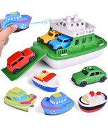 Toy Boat Bath Toys For Toddlers With 4 Mini Car Toys And 4 Bath Boat Squ... - $747.08 MXN