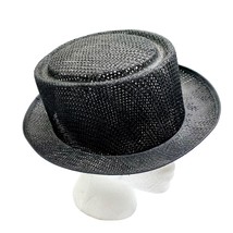 Pork Pie Perforated Hat Black Stage Costume Cosplay Lot 10 Adult Recital... - £39.56 GBP