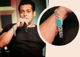 Salman Khan Fashion Bracelet Silver Chain Bollywood Stainless Steel (Pack of 3 ) - £18.30 GBP