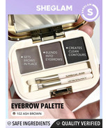 Sheglam Expert Eyebrow Palette 102 ASH BROWN Brow Gel Powder New &amp; Authe... - $8.54