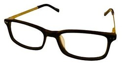 Lucky Brand Mens Ophthalmic Eyeglass Rectangle Black Plastic D800  46mm - £35.87 GBP