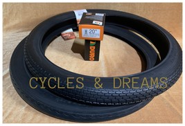 All Black Vintage Stingray Slick &amp; Brick S2 Tires 20 X 2.125 W/ Tubes - £46.85 GBP
