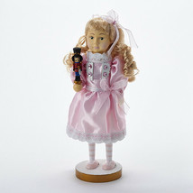 KURT S. ADLER 12&quot; HOLLYWOOD WOODEN NUTCRACKER CLARA CHRISTMAS DECORATION - £30.59 GBP