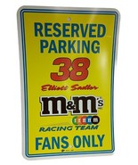 Reserved Parking 38 Elliot Sadler M &amp; M&#39;s Racing Team Fans Only Sign - $384.10 MXN