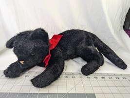 Russ Black Cat Midnight Plush 14 Inch Long Stuffed Animal Toy - £26.99 GBP