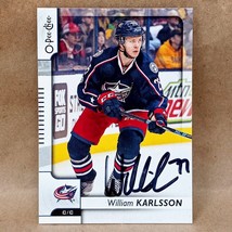 2017-18 O-Pee-Chee #180 William Karlsson SIGNED Autograph Columbus Blue Jackets - £5.55 GBP