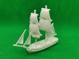 4 x 1/700 scale United States Enterprise brig, Black Seas, 3D printed - £4.74 GBP