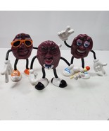 Vintage 1987 California Raisin Figures 5.5 Inch Tall Set of 3 - €33,72 EUR