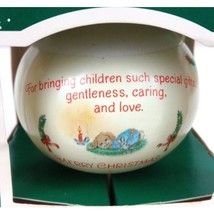 Vintage 1987 Hallmark Keepsake Glass Ornament Babysitter With Original Box - £10.04 GBP