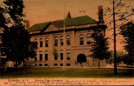 Elmira New York~Free Academy~Students on Steps~1907 PCK Series Postcard BK60 - £3.10 GBP