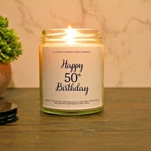 Happy 50th Birthday Candle 50th Birthday Gift Ideas 50th Birthday Celebration - £14.93 GBP