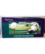 Park Avenue Golf Ball Monogrammer Personalize Golf Balls - £22.55 GBP