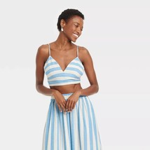 Women&#39;s Beach Bungalow Linen Bralette Tank Top - A New Day™ M size - $12.76