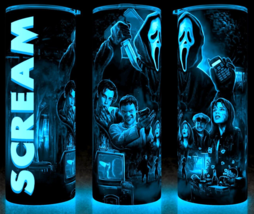 Glow in the Dark Scream 90s Ghostface Scary Movie Horror Cup Tumbler 20oz - $22.72