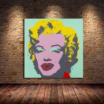 Andy Warhol Hand Painted Oil Paintings Character Women Portrait Abstract Wall Ar - £97.06 GBP+