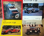 1962 The Classic Car Magazine 4 Issues Full Year Lot Car Club America An... - $14.24