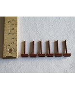 6x Lot Lego Reddish Brown Minifigure Push Broom Handled Brush Parts City - €8,01 EUR