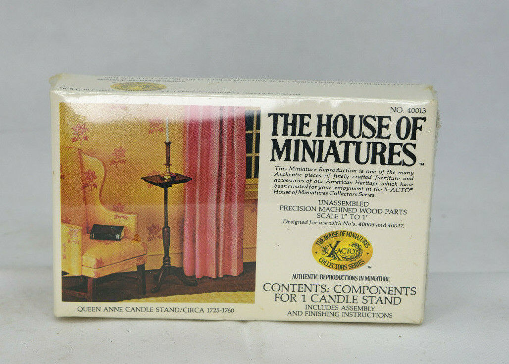 Vintage X-Acto House Of Miniatures Doll House Furniture Queen Anne Candle Stand - £7.42 GBP