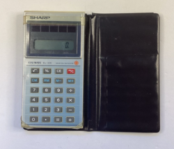 Vintage Sharp ELSI MATE EL-326 Solar Cell Calculator w/ Case - WORKS - $9.89