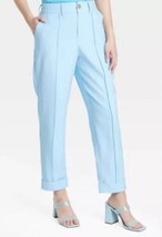 Women&#39;s High-Rise Slim Fit Effortless Pintuck Ankle Pants - A New Day Bl... - $24.37 CAD