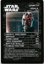 DARTH MAUL Star Wars Top Trumps Card Game Card by Disney Brand New - £2.37 GBP
