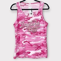 NWT pink camo Daytona International Speedway Cotton Tank top junior size XL - $17.00