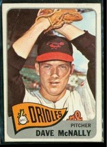 Vintage 1965 Topps Baseball Trading Card #249 Dave Mcnally Baltimore Orioles - £7.20 GBP