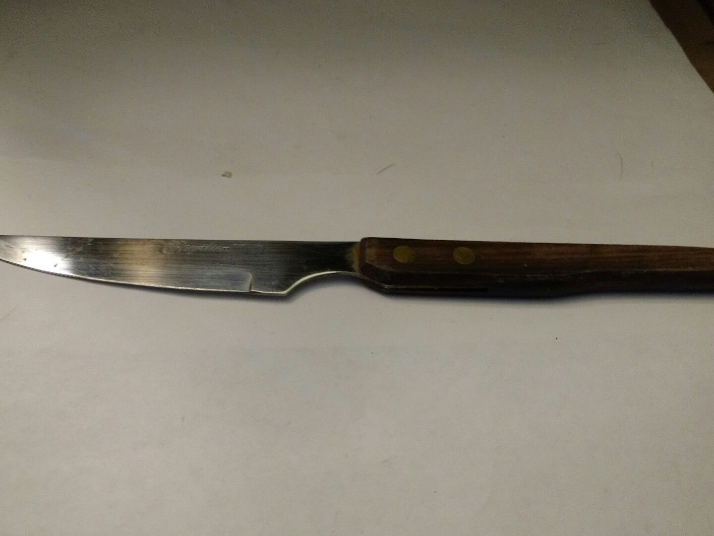Royalton Steak Knives Serrated Blades Stainless Japan Wood Handle - $5.00