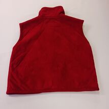 County Clothing Co. Women's Red Sleeveless One-Button Vest Size Medium image 2