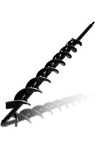 23&#39;&#39; x 1.6&#39;&#39; Auger Drill Bit Sharp Thickened Blades 8 Laps (Black) - £9.31 GBP