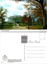 Washington D.C. Lincoln Memorial Autumn Trees Lamp Posts VTG Postcard - £7.51 GBP