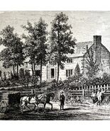 Ulysses Grant Hardscrabble Home Engraving 1868 Civil War Victorian DWAA4 - $733.58 MXN