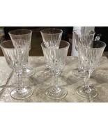 (6) Lead? Crystal Wine Glasses ~ 7” - $48.20